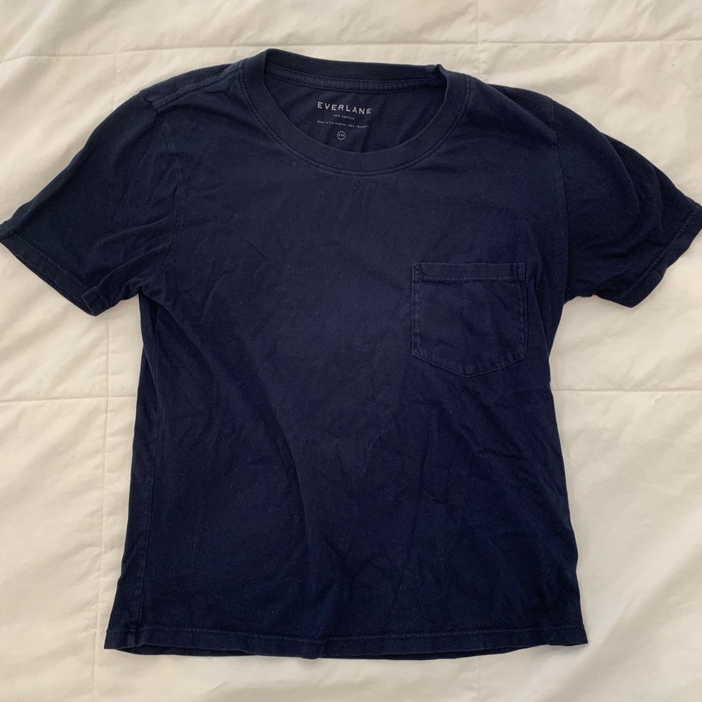 Everlane organic cotton box-cut pocket tee